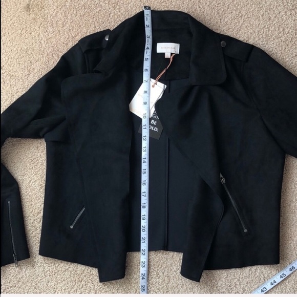 Skies Are Blue black suede jacket with zipper - Picture 6 of 6